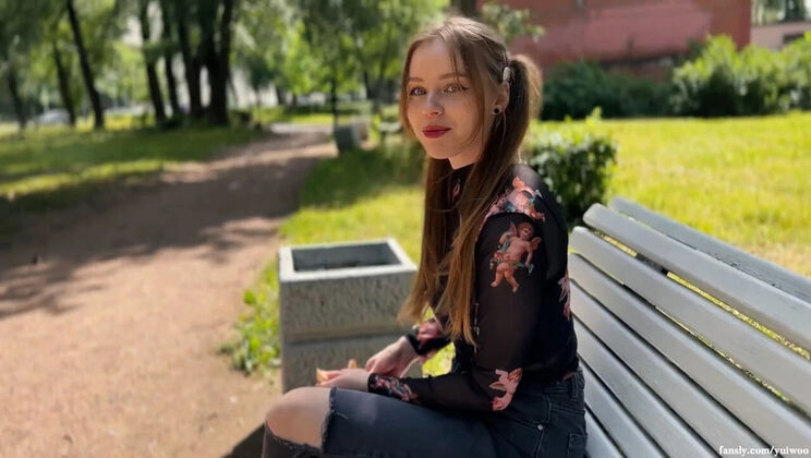 Invited Home and Fucked Cute Student Girl in Bird Feeding