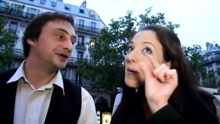 Hard Anal Gangbang for French Slut Daphnee Lecerf with 9 Cocks