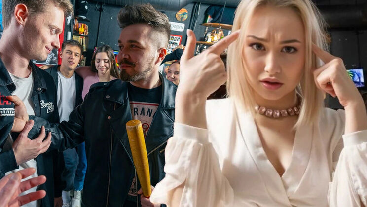 HUNT4K: Cuckold Blonde Gets Paid for Public Anal Sex