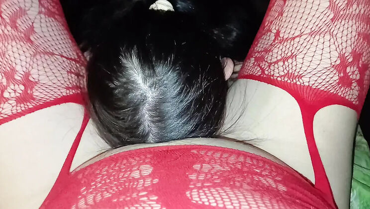 Skinny Brunette Neighbor Takes Turns Eating Me And My Girlfriend Out