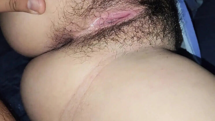 Stepdaughter's Hairy Pussy Gets a Creampie