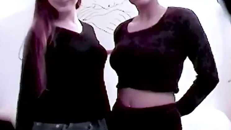 Amateur Blonde and Brunette Teens Fingering in Hot Lesbian Sex Games