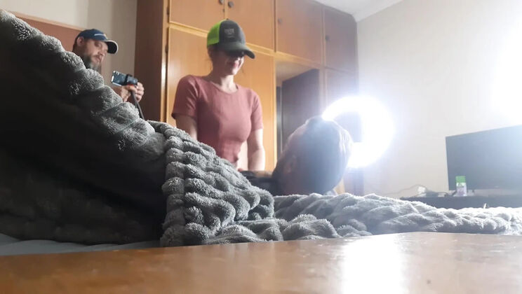 Sparks101 and Sparowdox's Amateur Cuckold Threesome - MILF Tattoo DP Doggy