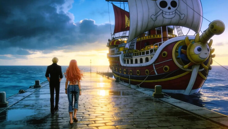 Nami Gets Fucked Hard By Luffy And Zoro – Threesome Beach Sex Uncensored Hentai
