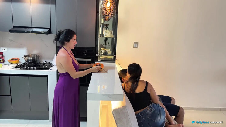 Shy Stepbrother Needs Help – Big Ass Latina Makes Him Rock Hard