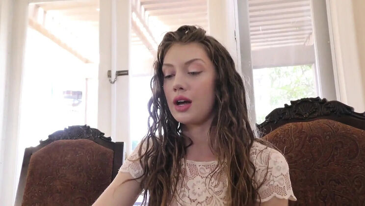 Petite cutie Elena Koshka licks my tight ass and swallows my cum