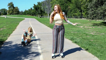Sophia Locke Loves Eating Pussy While Nicole Nichols Skates Outdoors