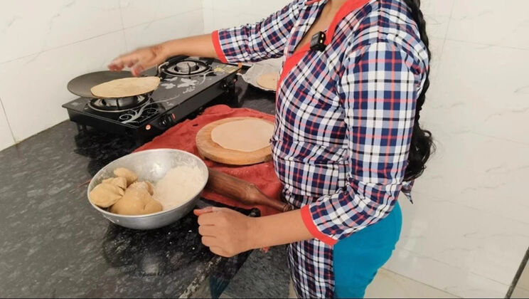 Indian Teacher Fucks Student in Kitchen - 4K Hardcore First Time