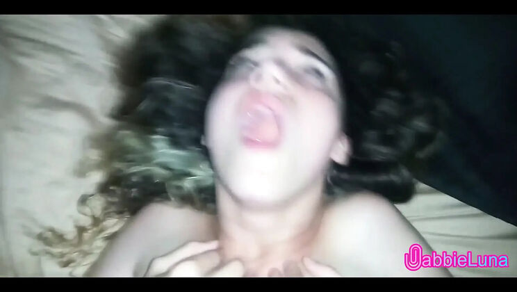 Little Gabbie Luna Moans Loudly While Taking a Huge Cock