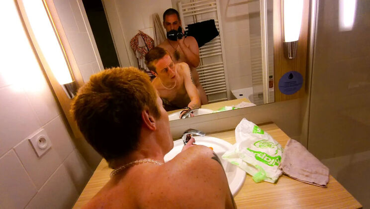 French Redhead Amateur Gets Fingered and Cums in Bed, Finishes in the Bathroom
