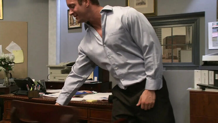 Big Tit Ebony MILF Delotta Brown Fucks In The Office