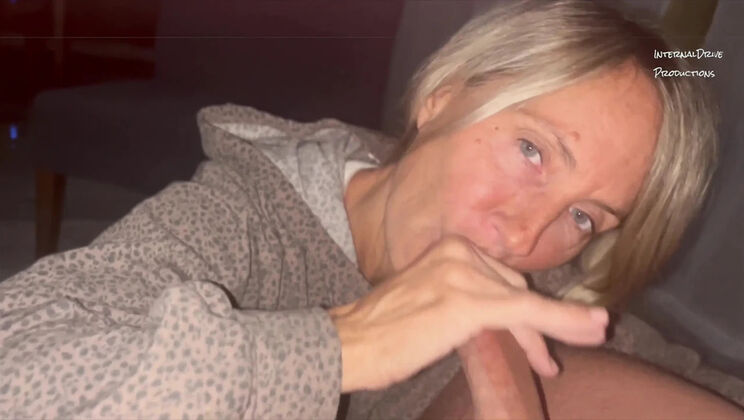 POV Blonde Wife Swallows My Cum – Amateur 4K Blowjob