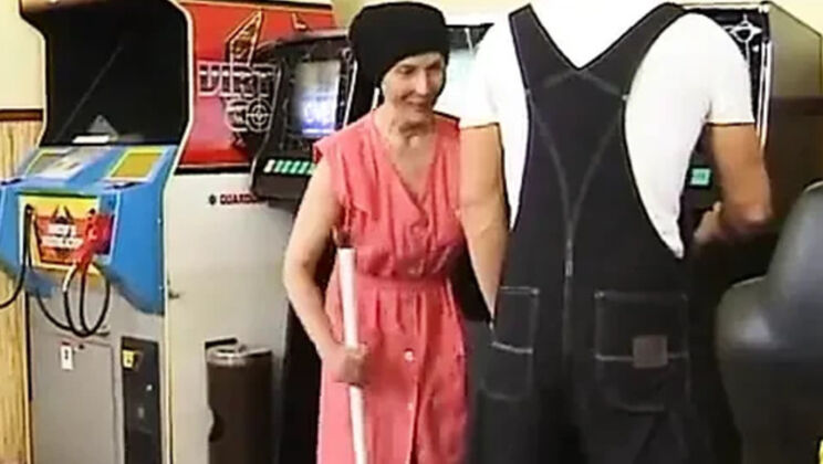 Horny Gilf Sucks A Young Cock And Gets Fucked Hard