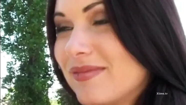 Two Cute Girls Fucked on a Bench by Big Cocks
