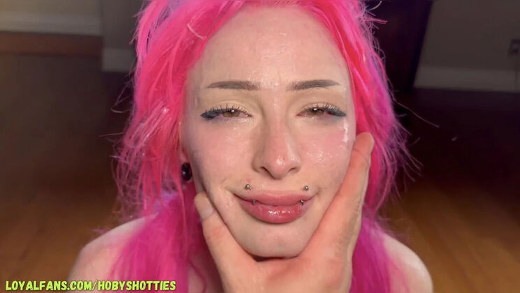 Pink Haired Egirl Gets Rough Anal Sex