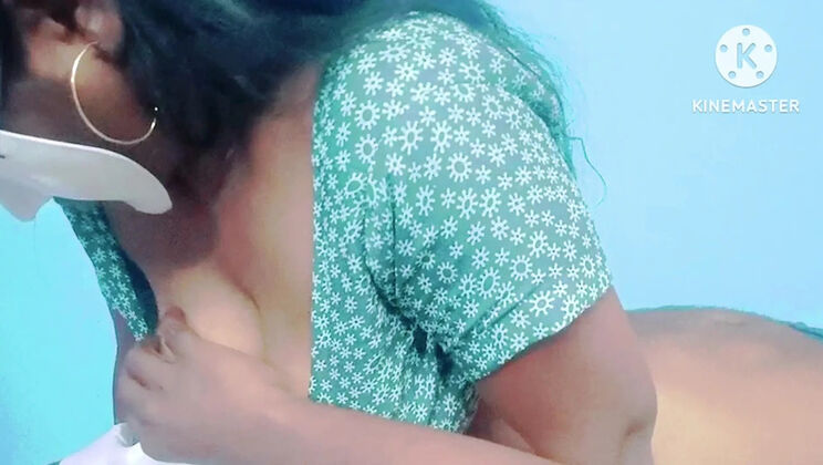 Horny Tamil Step Sister Seduces Step Brother While Husband Away – Big Tits Blowjob & Cum on Boobs