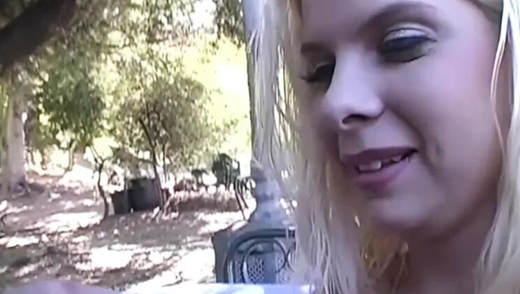 Cute Hairy Kinzy Jo Craves Dick in Vintage Outdoor POV