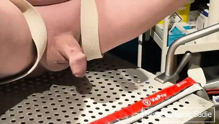 Amateur Femdom Doctor Widen His Urethra with Catheter