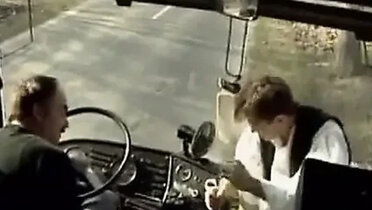 French Babe Gets Anal Fucked on the Bus