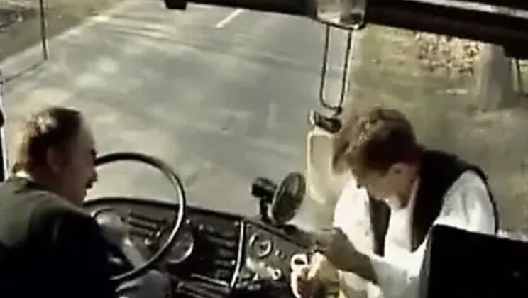French Babe Gets Anal Fucked on the Bus