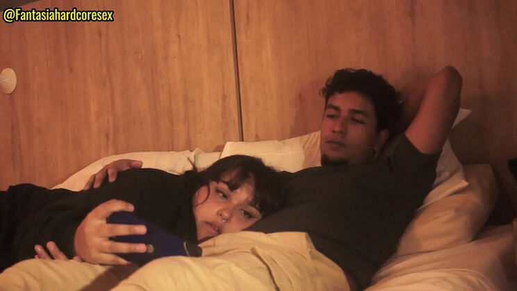 Step Sister Swallows My Dick After Movie Night, Almost Got Caught