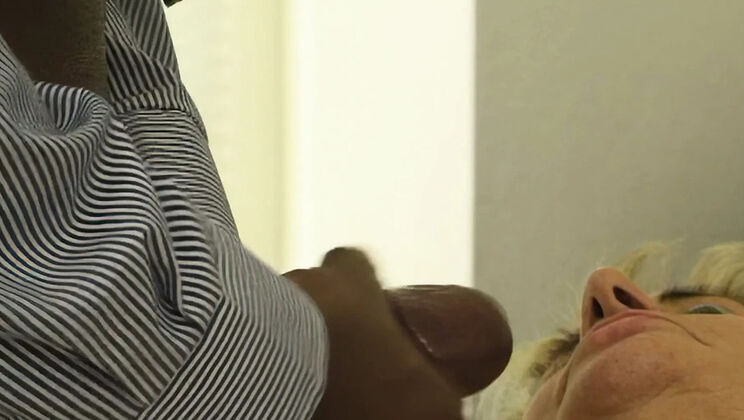 Thick Mature Blonde GILF Bent Over Desk Takes Deep BBC Pounding
