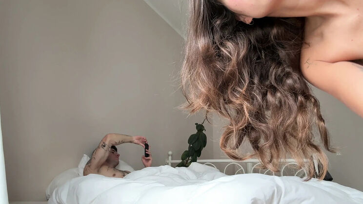 Nia x Noah Morning Cuddling and Cowgirl Ride POV