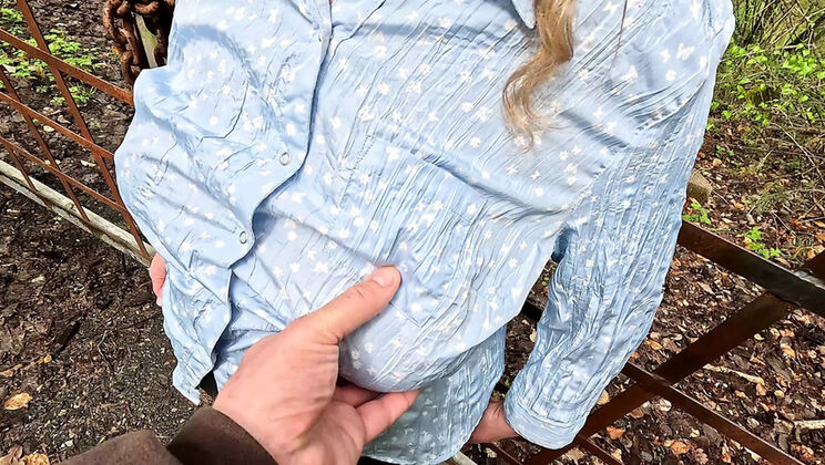 Big Tits Slapping and Spanking on the Fence – Outdoor BDSM Punishment