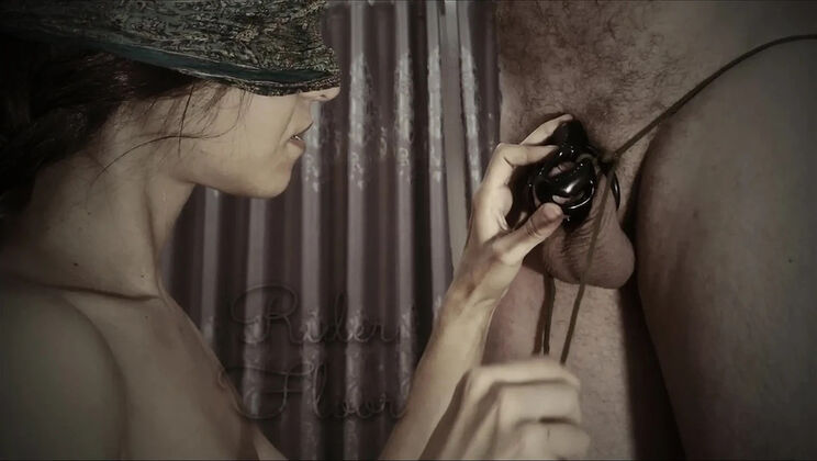 Chastity Slave Gets Tied Blowjob Edging