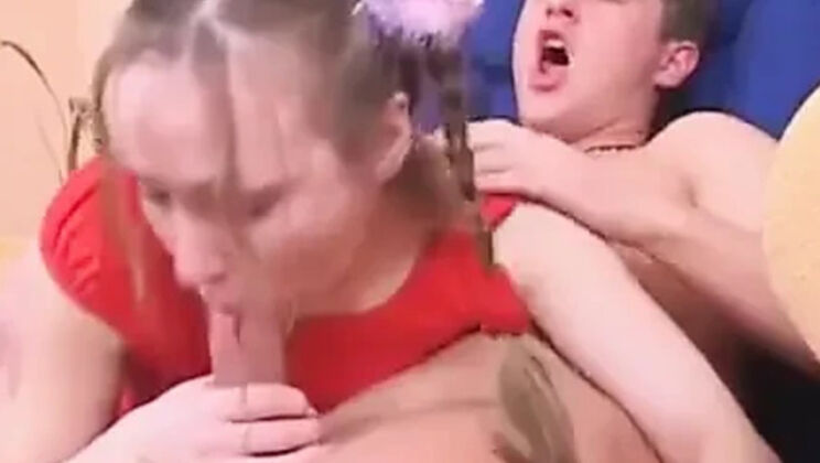 Cute Playful Teen Lera Gets Hardcore Cum in Mouth