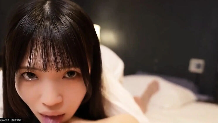 Asian Angel Kotomi Hoshino Blowjob and Footjob HD